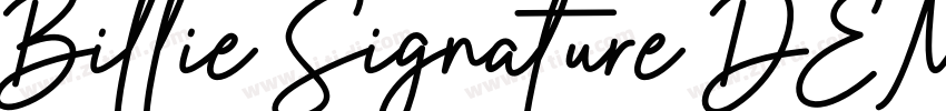 Billie Signature DEM字体转换